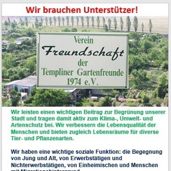 Spendenaufruf des Vereines „Freundschaft“ e.V. in Templin